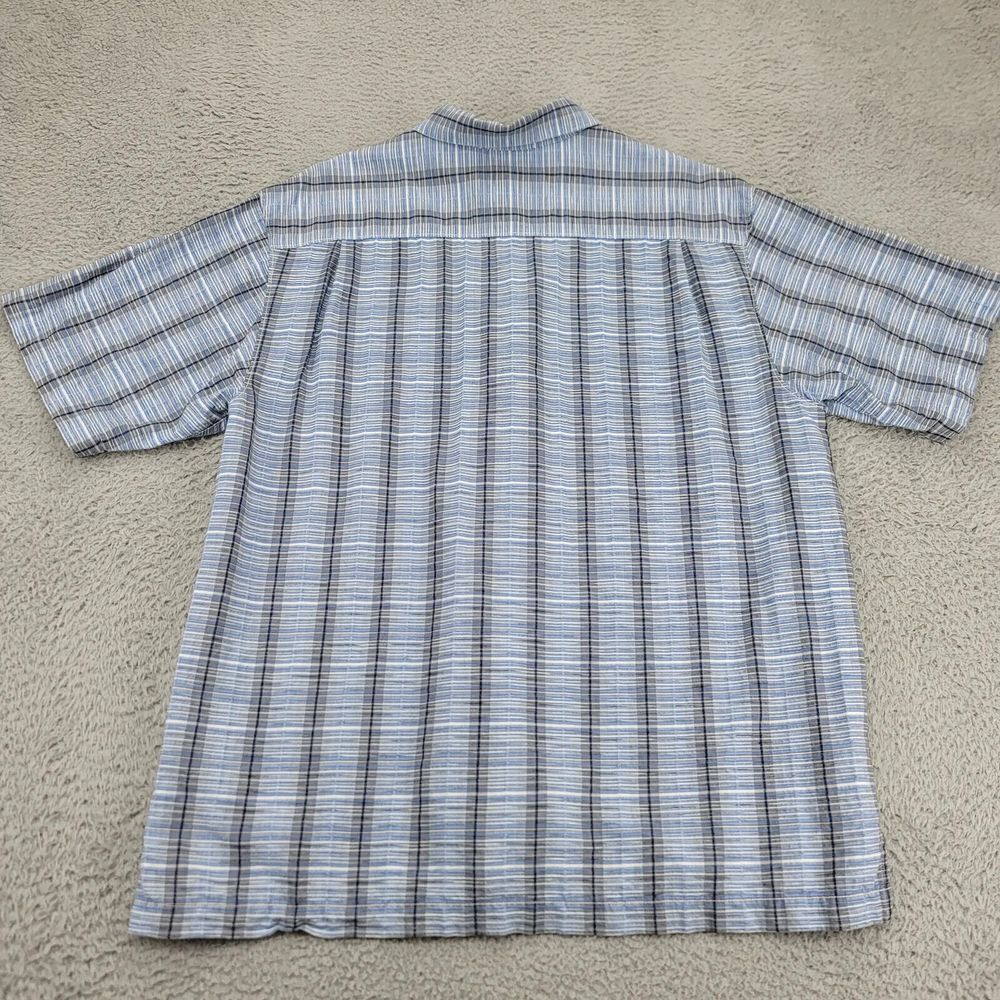Tommy Bahama Shirt Mens Large Blue Silk Camp Outdoors Beach Lightweight Original - Picture 4 of 11